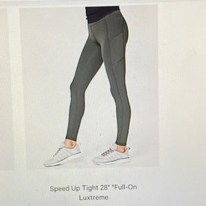 Lululemon Speed Up Tight 28” Full-On Luxtreme